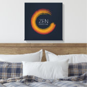 Vibrannt Zen Canvas Print Leinwanddruck (Insitu (Schlafzimmer))