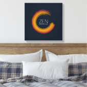 Vibrannt Zen Canvas Print Leinwanddruck (Insitu (Schlafzimmer))