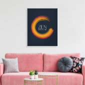 Vibrannt Zen Canvas Print Leinwanddruck (Insitu (Wohnzimmer))