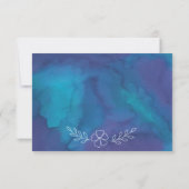 Vibrannte florale RSVP-Karten RSVP Karte (Rückseite)