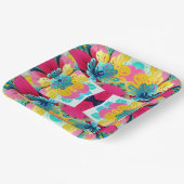 Vibrannte Fusion, mehrfarbiges Party Papier P Pappteller (Gewinkelt)