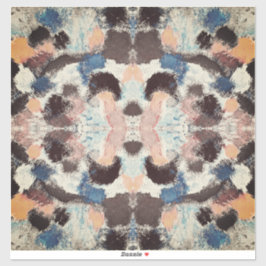 Vibrannte Pastel Symmetry - Abstrakte Textur Aufkleber