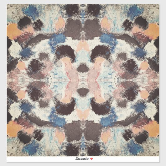 Vibrannte Pastel Symmetry - Abstrakte Textur Aufkleber (Blatt)