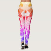 Vibrannte Pastel Symmetry - Abstrakte Textur Leggings (Rückseite)