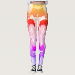 Vibrannte Pastel Symmetry - Abstrakte Textur Leggings