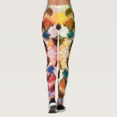 Vibrannte Pastel Symmetry - Abstrakte Textur Leggings (Rückseite)
