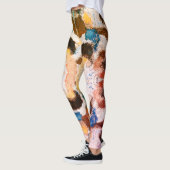 Vibrannte Pastel Symmetry - Abstrakte Textur Leggings (Links)