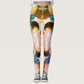 Vibrannte Pastel Symmetry - Abstrakte Textur Leggings (Vorderseite)