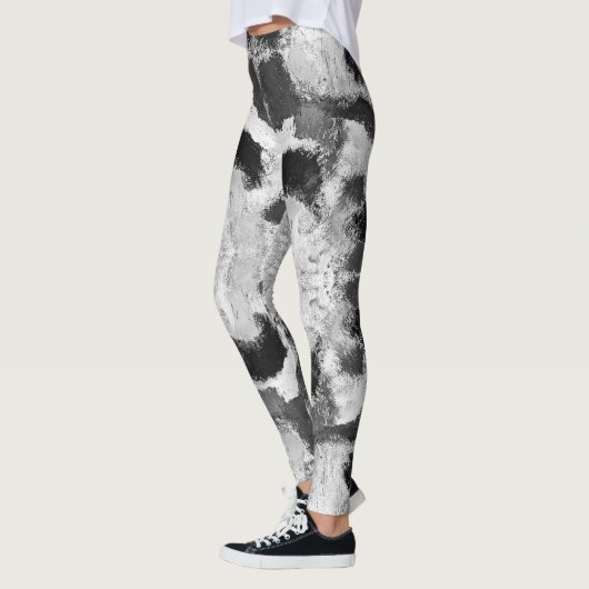 Vibrannte Pastel Symmetry - Abstrakte Textur Leggings (Links)