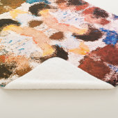 Vibrannte Pastel Symmetry - Abstrakte Textur Sherpadecke (3/4)