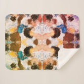 Vibrannte Pastel Symmetry - Abstrakte Textur Sherpadecke (Vorderseite (Horizontal))