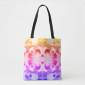 Vibrannte Pastel Symmetry - Abstrakte Textur Tasche (Vorderseite)