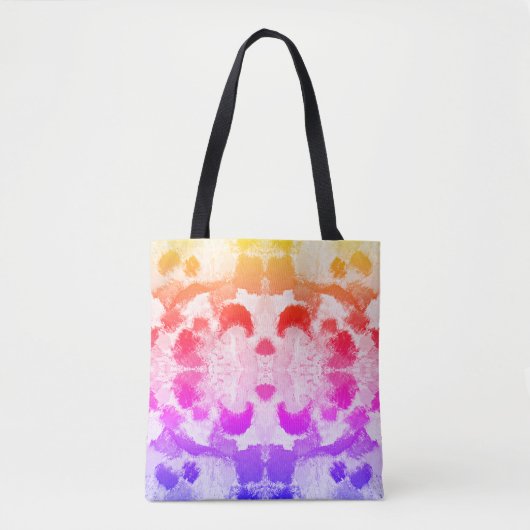 Vibrannte Pastel Symmetry - Abstrakte Textur Tasche (Vorderseite)