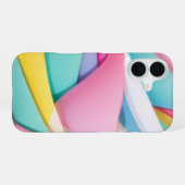 Vibrannte Pastellpapierkollektion iPhone 16 Hülle (Rückseite (Horizontal))