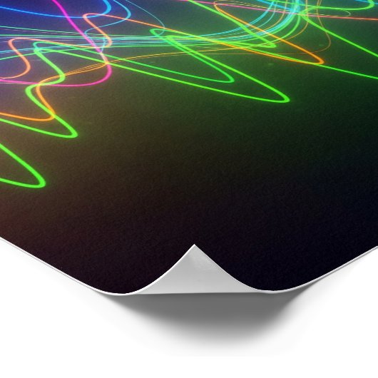 Vibrannte Soundwave Print Poster (Ecke)