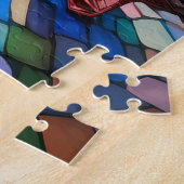 Vibrannte verkleidete Glashütte Puzzle (Seite)