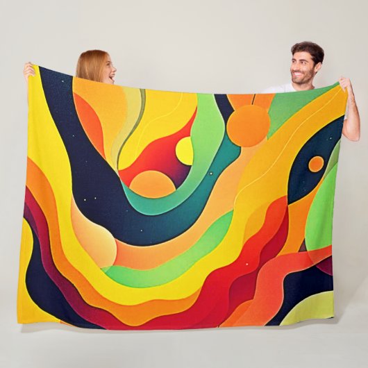 Vibrannte Wave Energy Fleecedecke (Beispiel)