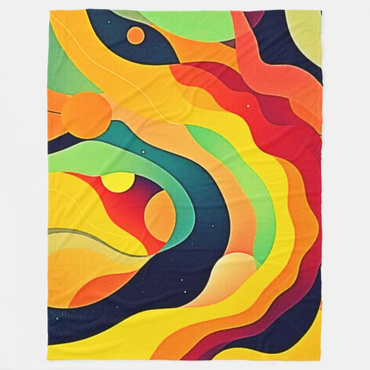 Vibrannte Wave Energy Fleecedecke (Vorderseite)
