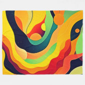 Vibrannte Wave Energy Fleecedecke (Vorderseite (Horizontal))