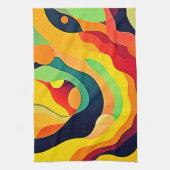 Vibrannte Wave Energy Geschirrtuch (Vertikal)