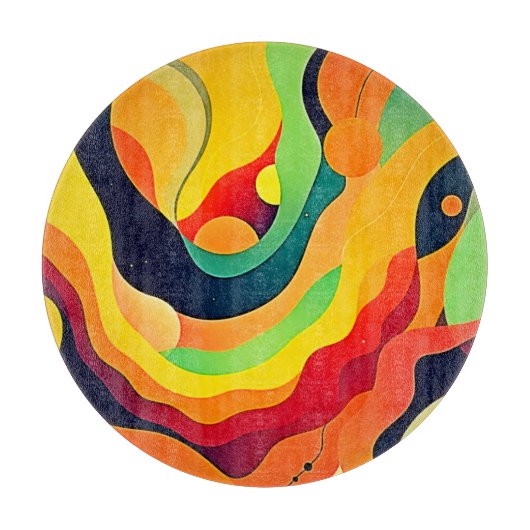 Vibrannte Wave Energy Schneidebrett (Vorderseite)