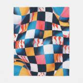 Vibranntes 3D-Fabric-Ripple-Prüfplatinenmuster Fleecedecke (Vorderseite)