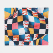 Vibranntes 3D-Fabric-Ripple-Prüfplatinenmuster Fleecedecke (Vorderseite (Horizontal))