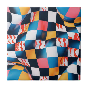 Vibranntes 3D-Fabric-Ripple-Prüfplatinenmuster Fliese