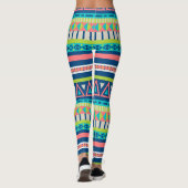 Vibranntes Aztec-Muster Leggings (Rückseite)