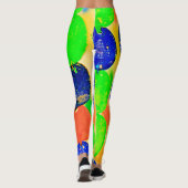 Vibranntes Bead String Design Leggings (Rückseite)