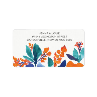 Vibranntes Blumenblossom-Adressenlabel Adressaufkleber