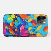 Vibranntes Blumenmotiv Case-Mate iPhone Hülle (Rückseite (Horizontal))