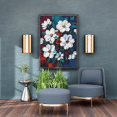 Vibranntes Blumenmotiv Fotodruck