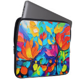 Vibranntes Blumenmotiv Laptopschutzhülle (Vorne Rechts)