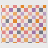 Vibranntes Prüfbrett-Muster Geschenkpapier (Flach)