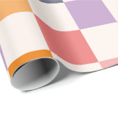 Vibranntes Prüfbrett-Muster Geschenkpapier (Rolleneckpunkt)