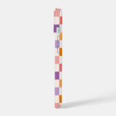 Vibranntes Prüfbrett-Muster iPhone 15 Hülle (Linke Seite)