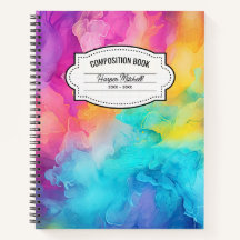 Vibranntes Rainbow-Composite-Notebook