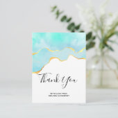 Vibranntes tropisches Grün mit goldener Grenze Vie Postkarte (Stehend Vorderseite)