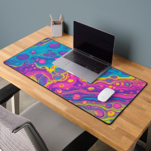 Vibranntfarbene Akrylpour Schreibtischunterlage