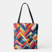Vibranric Geometric Pattern Tote Bag Tasche (Rückseite)