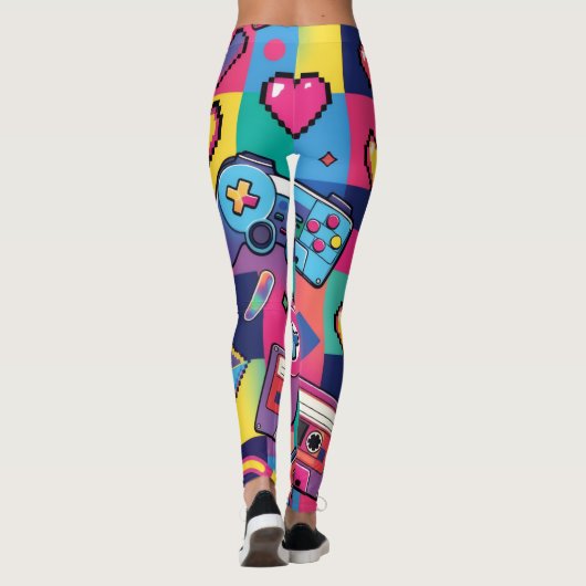 vibrant 90s pop culture leggings (Rückseite)