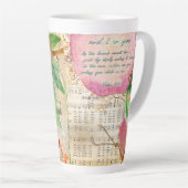 Vibrant Abide in Me Fruitful Faith Art Journal Milchtasse (Rechte Ecke)