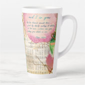 Vibrant Abide in Me Fruitful Faith Art Journal Milchtasse (Rechts)