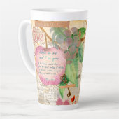 Vibrant Abide in Me Fruitful Faith Art Journal Milchtasse (Linke Ecke)