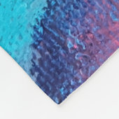 Vibrant Abstract Acrylic Art Throw Blanket Fleecedecke (Ecke)