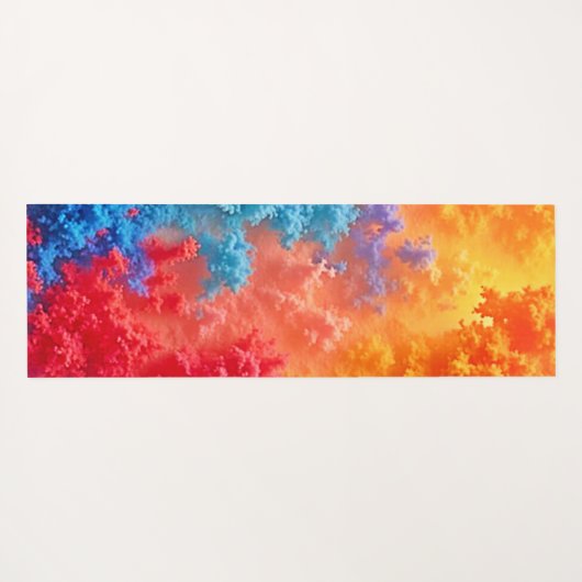 Vibrant Abstract Cloud Hues Yogamatte (Rückseite (Horizontal))