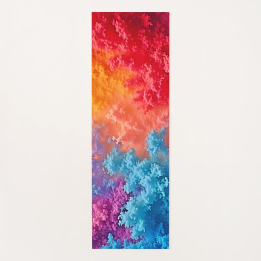 Vibrant Abstract Cloud Hues Yogamatte (Vorderseite)