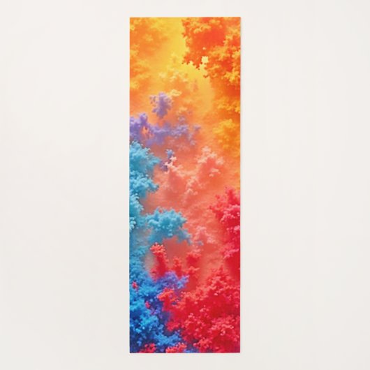 Vibrant Abstract Cloud Hues Yogamatte (Rückseite)