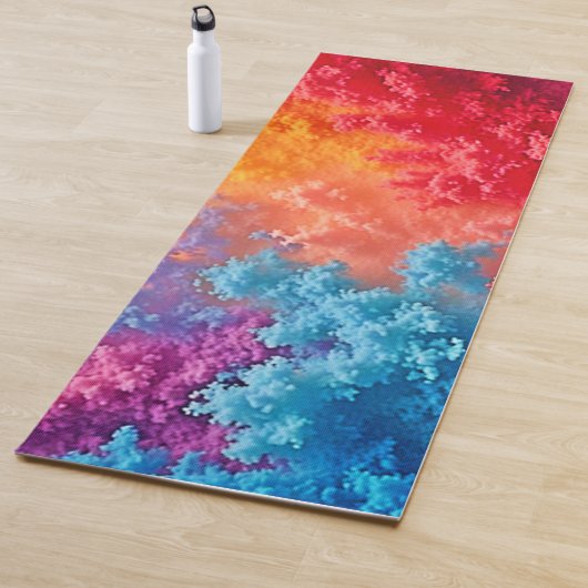 Vibrant Abstract Cloud Hues Yogamatte (Beispiel)